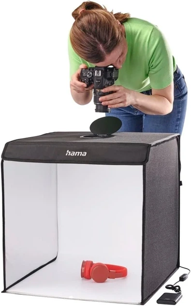 Фотобокс Hama 50x50 см / LED 10,4 Вт / 5500 К / Черный - Фото 5 Фотобокс Hama 50x50 см / LED 10,4 Вт / 5500 К / Черный - изображение 5