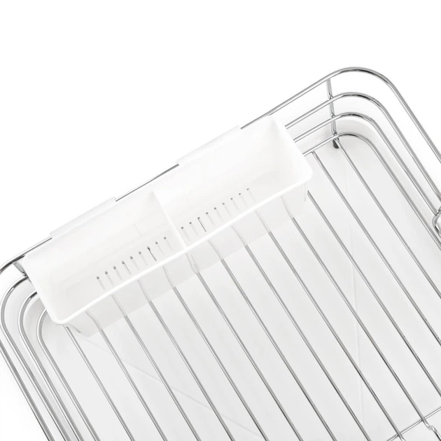 Сушарка для посуду з органайзером MBM HOME DR-02 WHITE біла - зображення 11