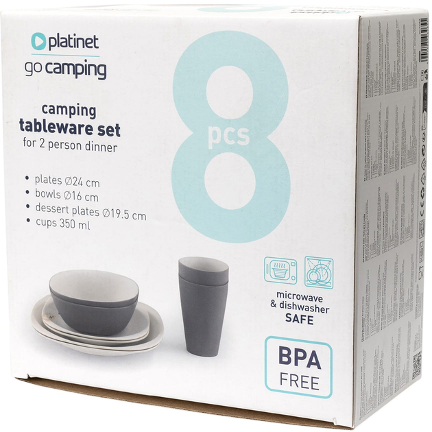 Zestaw piknikowy Platinet dla 2 osób 8 elementów (5907595462655) - obraz 3