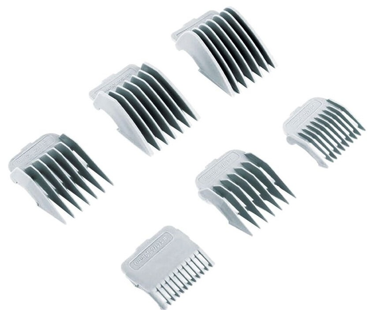 Trymer dla zwierząt Activ Pet 6 nasadek Grzebien Kliper Szczotka Nozyczki Pilnik Czarny (5901619988800) - obraz 4