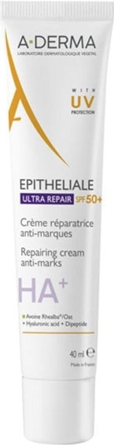 Krem przeciwsłoneczny A-Derma Epitheliale ultra naprawczy Spf 50+ HA+ 40 ml (3282770398700) - obraz 1