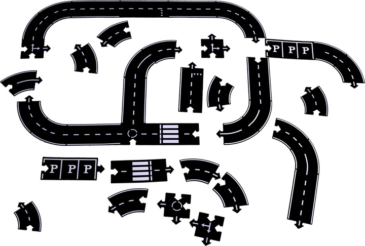 Пазл 2в1 KIK Проїжджа частина 40 елементів KX5260 (5903039731738) - зображення 2