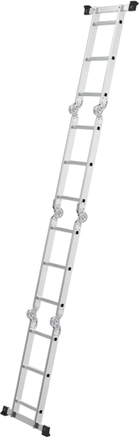 Drabina aluminiowa wielofunkcyjna ModernHome by Multistore 4 x 3 przegubowa składana WK4210-3D (5905817009237) - obraz 5