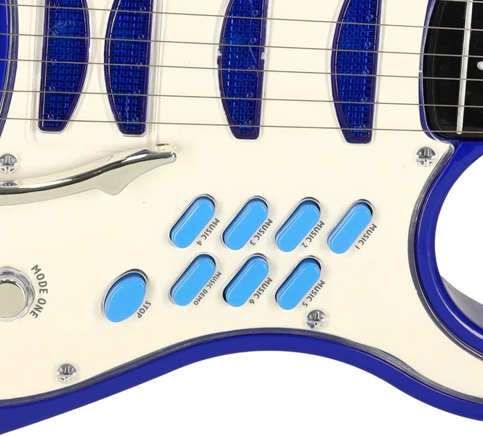 Gitara elektryczna KIK z mikrofonem i wzmacniaczem Niebieska KX4332_1 (5713428013969) - obraz 8