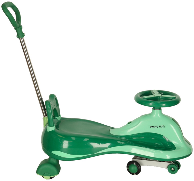 Jeździk grawitacyjny Swing Fix S2 LED Skuter z rączką Zielony Max 100 kg (5903039765900) - obraz 3