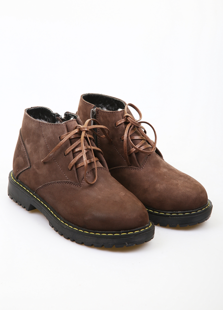 Ботинки BRONI 32 Коричневый (BRN-1646-Brown) - Фото 1 Ботинки BRONI 32 Коричневый (BRN-1646-Brown) - изображение 1