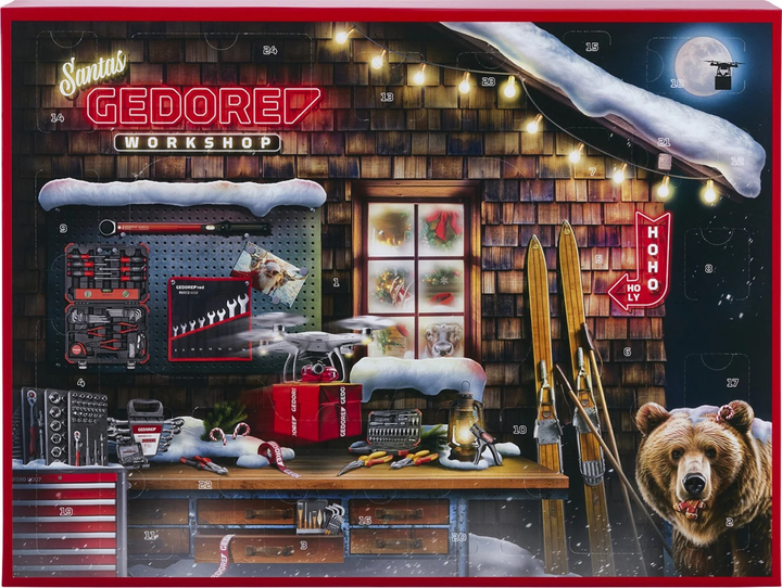 Набір інструментів Gedore Red Advent Calendar 2025 51 шт. (R33003151) - зображення 1