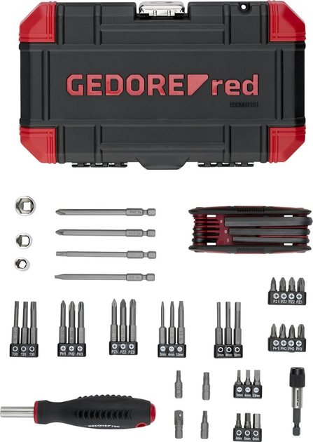 Набір інструментів Gedore Red Advent Calendar 2025 51 шт. (R33003151) - зображення 3