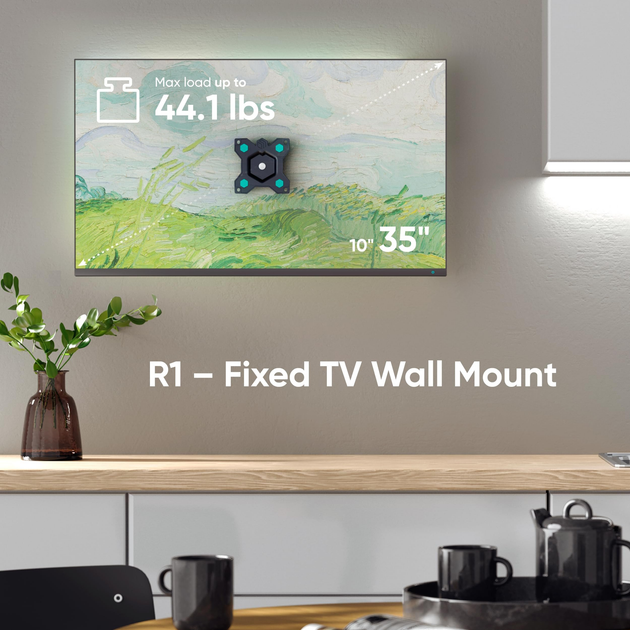 Кронштейн для телевізора ONKRON TV Wall Mount R1 для екранів 10"-35" (4262392440185) - зображення 2