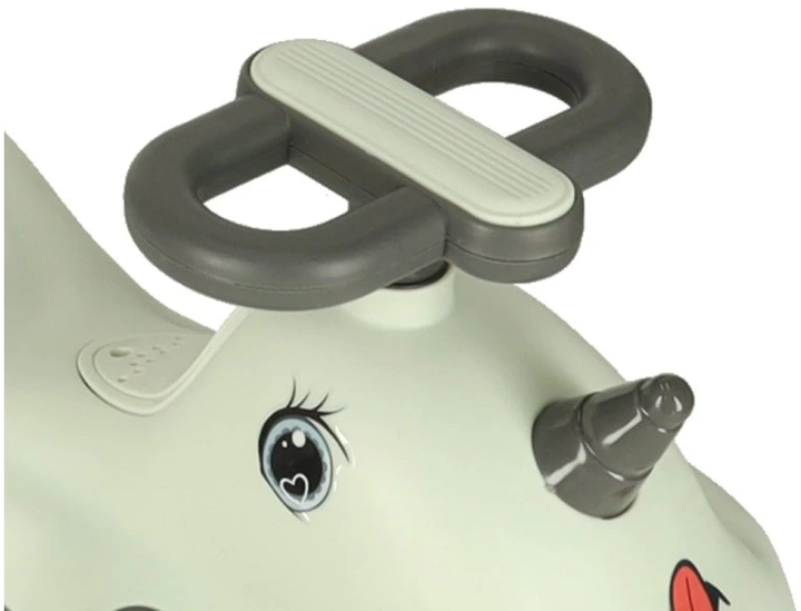 Jeździk grawitacyjny Swing Fix S1 LED Skuter z rączką Szary Max 65 kg (5903039765924) - obraz 5