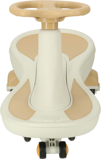 Jeździk grawitacyjny Swing Fix S4 LED Świecące koła + Muzyka 76 cm Beżowy Max 100 kg (5903039744028) - obraz 2