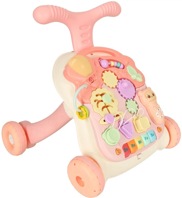 Pchacz chodzik interaktywny Ricokids Stolik edukacyjny 3w1 (5903039739673) - obraz 1