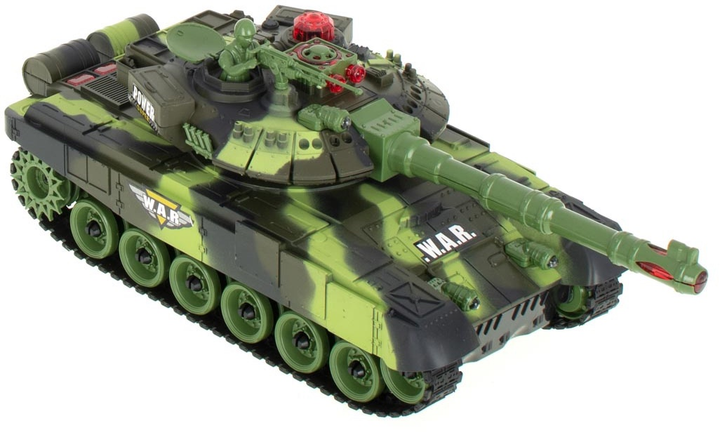 Zestaw czołgów zdalnie sterowanych KIK War Tank 9993 Khaki 2 szt (5903039759749) - obraz 7