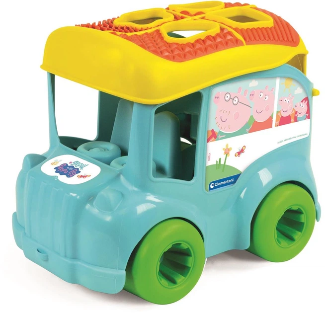 Zabawka sorter Clementoni Baby Peppa Pig Bus Shape Sorter, 8 szt. (8005125178865) - obraz 2