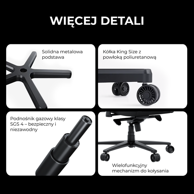 Крісло ігрове Anda Seat Novis Plus XL Elegant Black (AD23YC-XL-01-B-PV-B04) - зображення 11