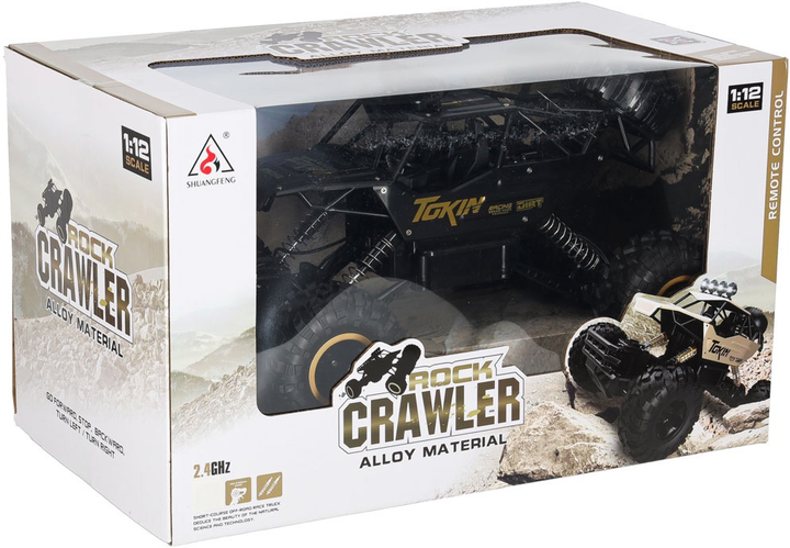 Автомобіль радіокерований KIK Rock Crawler Чорний (5903039719071) - зображення 1