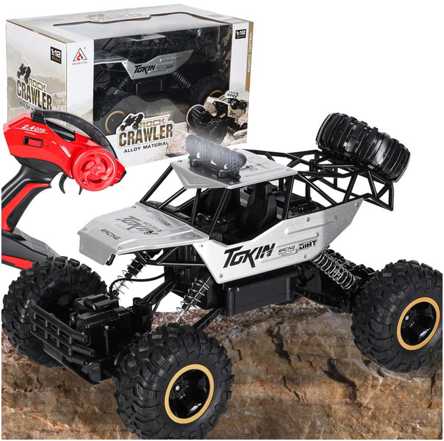 Автомобіль радіокерований KIK Rock Crawler Срібний (5903039719064) - зображення 11