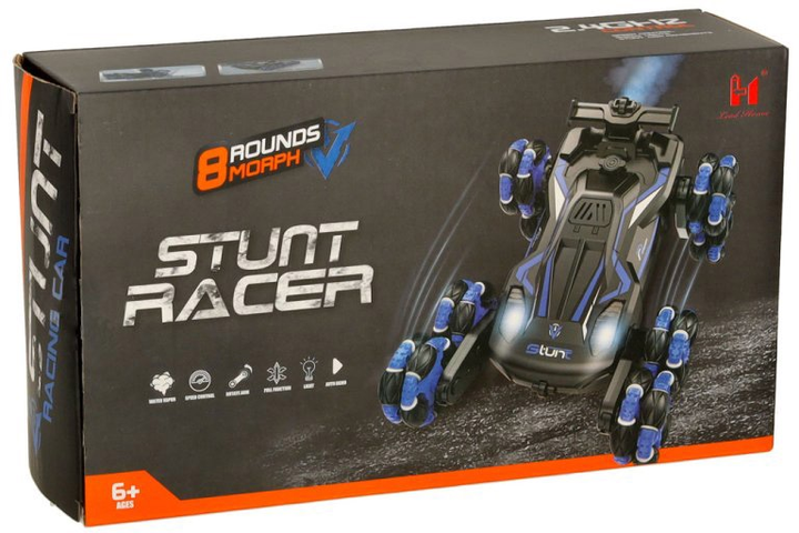 Автомобіль радіокерований KIK Stunt Racer з музикою і підсвіткою Синій (5903039751255) - зображення 1