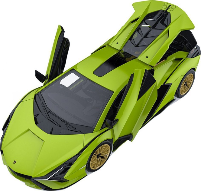 Автомобіль радіокерований Rastar 97400 Lamborghini Sian для складання Зелений (5903039753587) - зображення 4