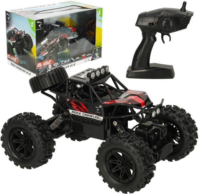 Автомобіль радіокерований KIK Rock Crawler Чорний (5903039752320) - зображення 7