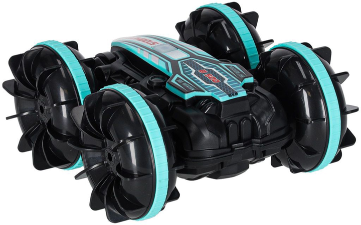 Автомобіль радіокерований KIK Амфібія Чорно-бірюзовий (5903039769120) - зображення 6