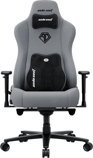 Fotel gamingowy Anda Seat Novis Plus XL Gray Fabric (AD23YC-XL-01-G-F-G04) - obraz 1