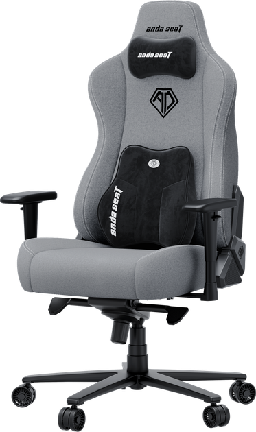 Fotel gamingowy Anda Seat Novis Plus XL Gray Fabric (AD23YC-XL-01-G-F-G04) - obraz 4