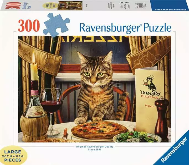Пазл Ravensburger Вечеря на самоті 300 елементів 16936 (4005556169368) - зображення 1