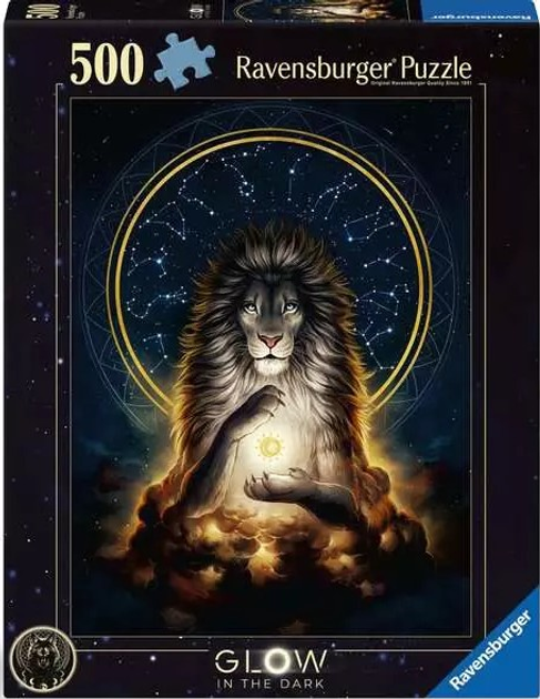 Пазл Ravensburger Світиться Лев 500 елементів 12000480 (4005555004806) - зображення 1