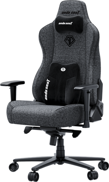 Fotel gamingowy Anda Seat Novis Plus XL Dark Gray Fabric (AD23YC-XL-01-GB-F-G04) - obraz 5
