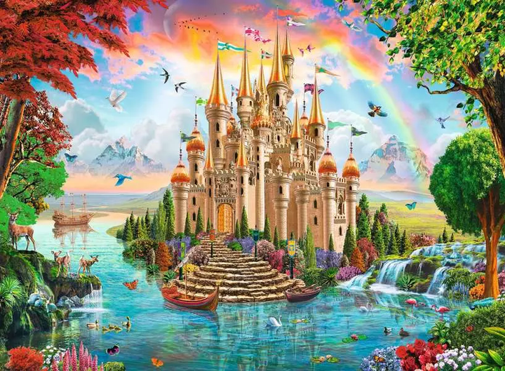 Puzzle Ravensburger Tęczowy zamek 100 elementów 13285 (4005556132850) - Zdjęcie 2 Puzzle Ravensburger Tęczowy zamek 100 elementów 13285 (4005556132850) - obraz 2
