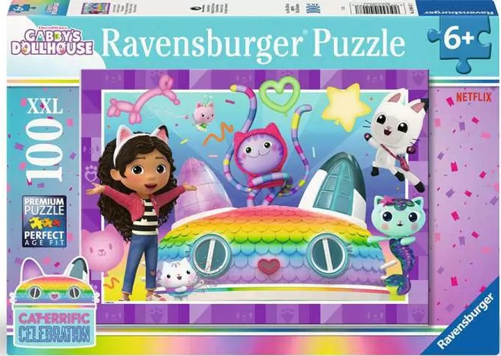 Puzzle Ravensburger Gabby’s Dollhouse 100 elementów 12004117 (4005555041177) - obraz 1