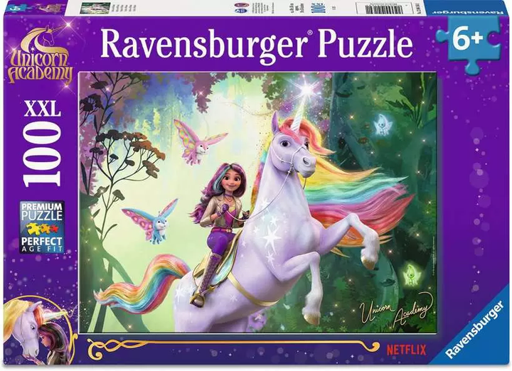 Puzzle Ravensburger Akademię Jednorożców 100 elementów 12004164 (4005555041641) - obraz 1