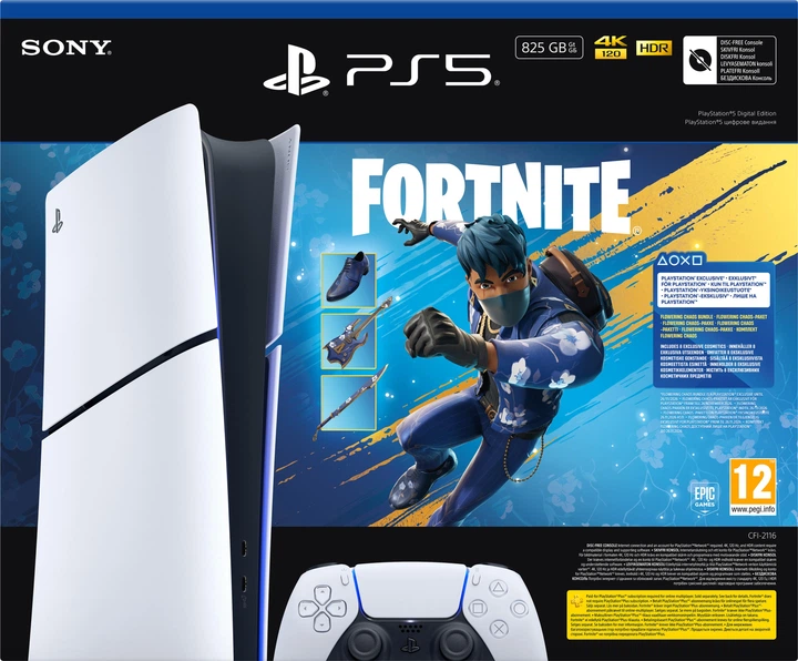 Ігрова консоль Sony PlayStation 5 Slim Digital Edition (Fortnite Flowering Chaos Bundle) (1000049851) - зображення 2