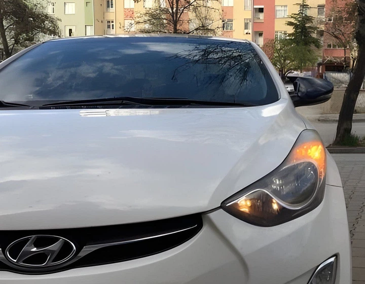 2 Накладки на зеркала BMW-Style для Hyundai Elantra 2011-2015 (MD/UD, с вырезом под повторитель поворота) - изображение 7
