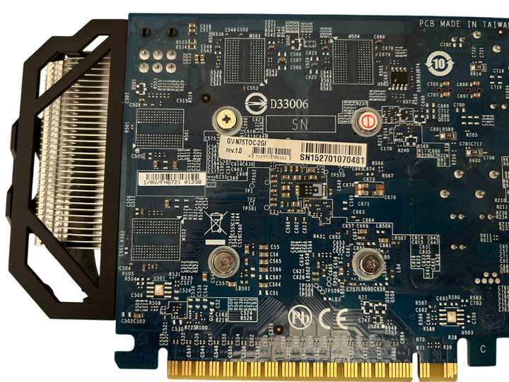 Видеокарта GTX 750Ti 2GB Gigabyte WINDFORCE DDR5 (GV-N75TOC-2GI) Б/У - изображение 6