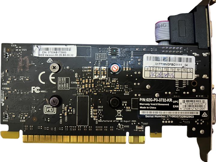 Видеокарта GT 730 2GB EVGA LP (02G-P3-3732-KR) Б/B - Б/У - Фото 5 Видеокарта GT 730 2GB EVGA LP (02G-P3-3732-KR) Б/B - Б/У - изображение 5