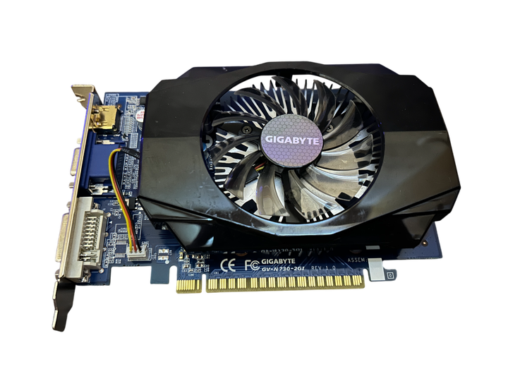 Видеокарта GT 730 2GB Gigabyte DDR3 (GV-N730-2GI) Б/У - изображение 3