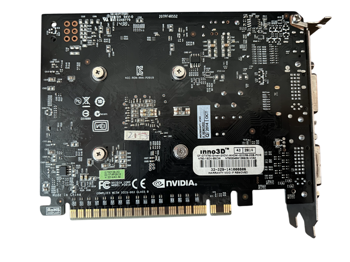 Видеокарта GTX 750 2GB Inno3D GDDR6 (N750-1SDV-E5CW) Б/B - Б/У - Фото 5 Видеокарта GTX 750 2GB Inno3D GDDR6 (N750-1SDV-E5CW) Б/B - Б/У - изображение 5