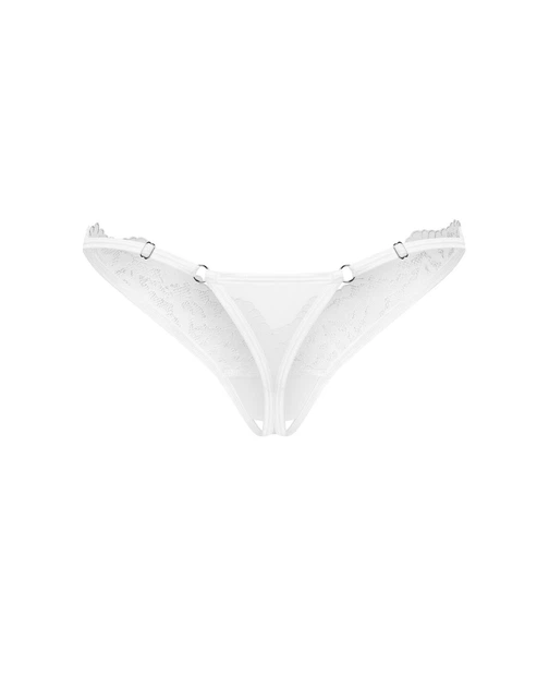 Трусики Obsessive Arrowel crotchless thong 2XL/3XL Білий (SX2593) - изображение 2