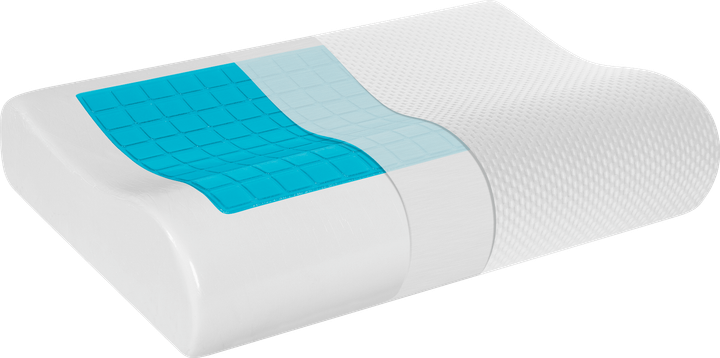 Poduszka ortopedyczna Rebel Active z efektem pamięci z żelem chłodzącym (5901890102155) - obraz 2