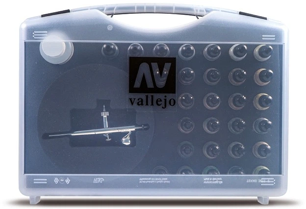 Zestaw farb akrylowych Vallejo Model Air Basic Colors & Airbrush 29 x 17 ml (8429551711722) - obraz 3
