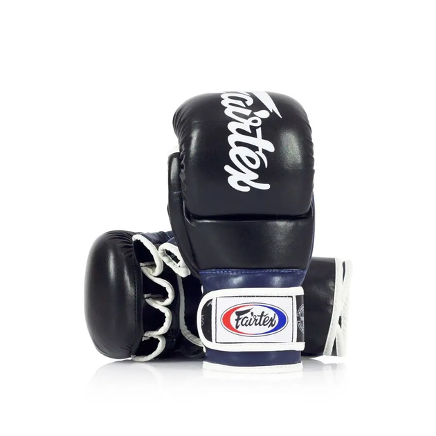 Рукавички греплінгові для ММА Fairtex FGV18 розмір XL, чорно-сині - изображение 2