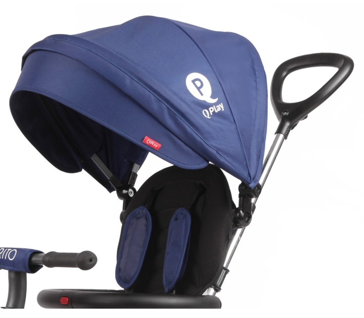 Rowerek trójkołowy Milly Mally Qplay Rito Niebieski 3838 (5061047480052) - obraz 2