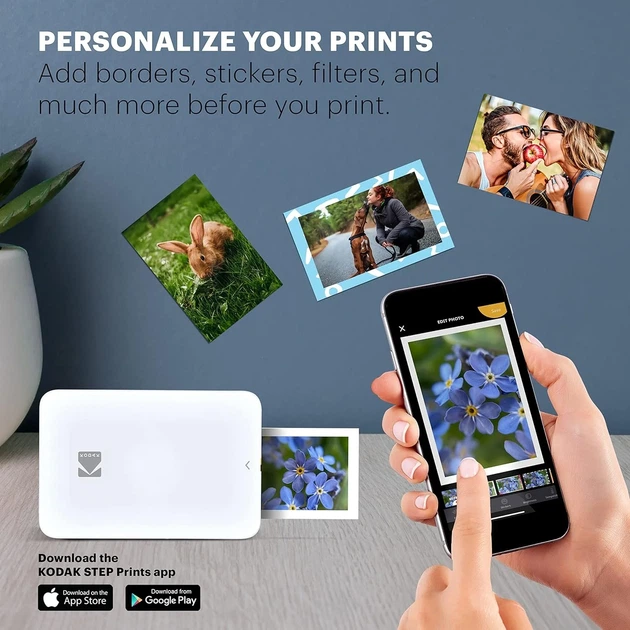 Беспроводной фотопринтер Kodak STEP Slim White Б/В - изображение 4