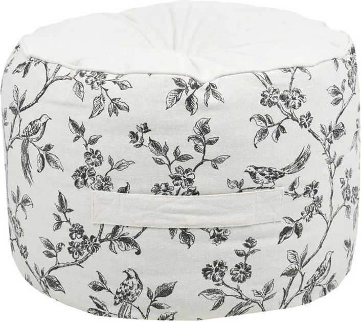 Бавовняний пуф Stof Clarine Білий (3665269347616) - зображення 1