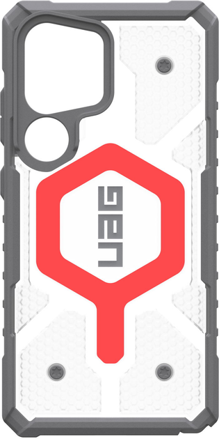 Etui UAG Pathfinder Clear with Magnet Bundle Active dla Samsung Galaxy S25 Ultra Grey/Red (AW82-0DE) - obraz 9