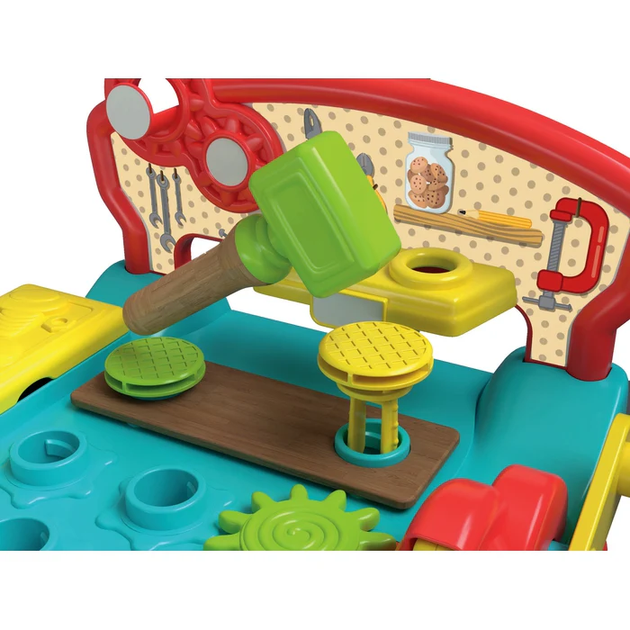 Stolik Montessori Clementoni Baby warsztatowy z drewnianymi elementami (8005125179688) - obraz 2