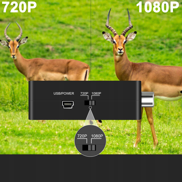 Конвертер AV RCA → HDMI 1080p AV2HDMI перехідник відеосигналу композитний кабель RCA-HDMI з USB живленням Plug & Play - зображення 7