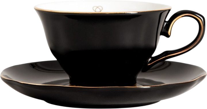Filiżanka ze spodkiem Homla Barik czarna 0,15 l (5906496750472) - obraz 2